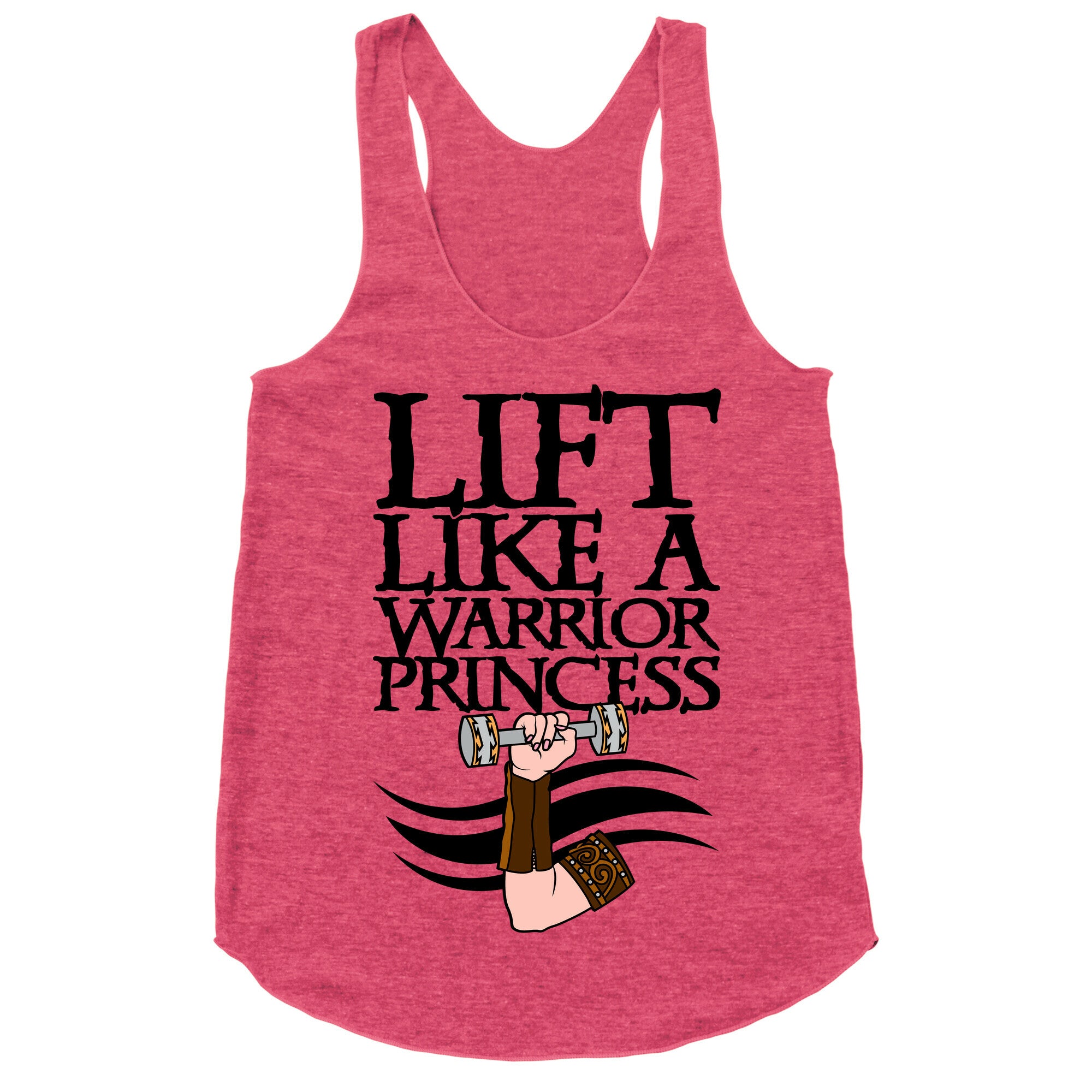 Lift Like A Warrior Princess Racerback Tank
